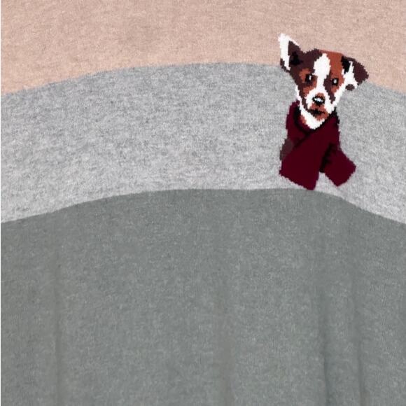 ED Ellen Degeneres Dog color block Cotton/Cashmere Blend sweater size small - Picture 4 of 5